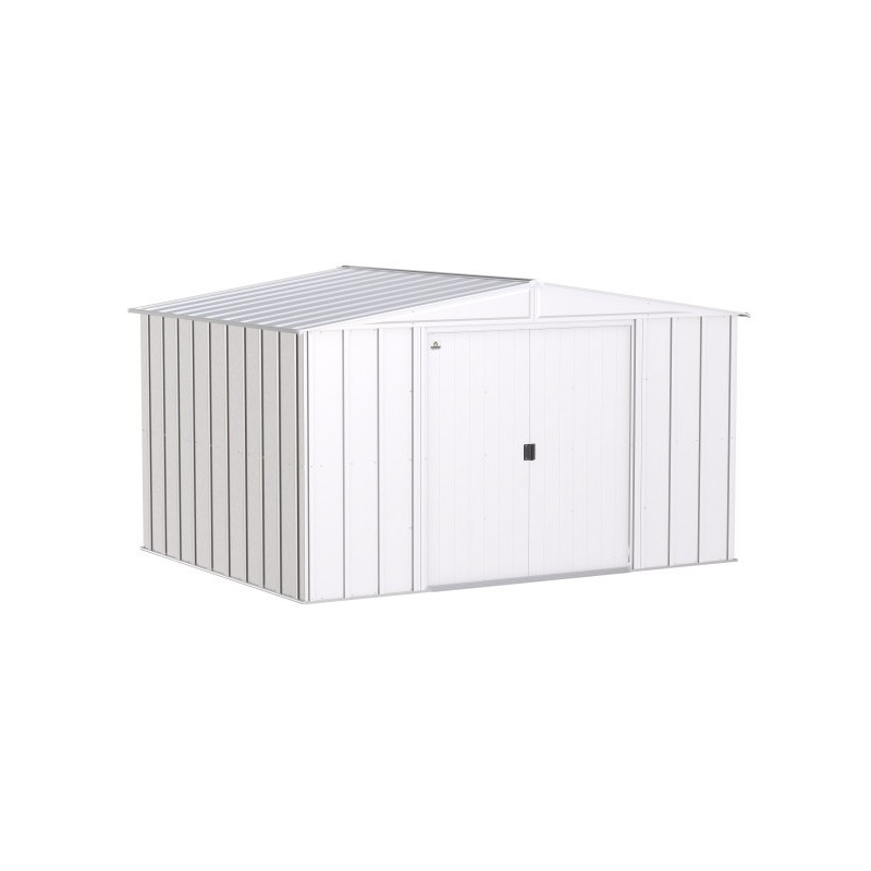 Arrow 10x8 Classic Steel Storage Shed Kit - Flute Grey (CLG108FG)
