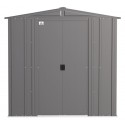 Arrow 6x5 Classic Steel Storage Shed Kit - Charcoal (CLG65CC)