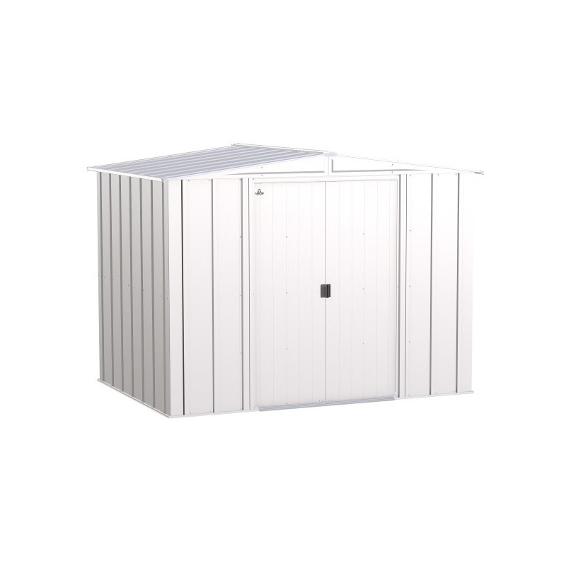 Arrow 8x6 Classic Steel Storage Shed Kit - Flute Grey (CLG86FG)