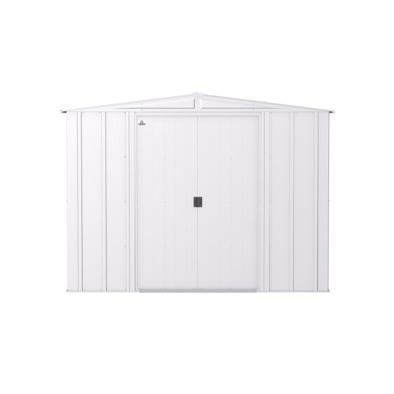 Arrow 8x6 Classic Steel Storage Shed Kit - Flute Grey (CLG86FG)