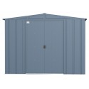 Arrow 8x8 Classic Steel Storage Shed Kit - Blue Grey (CLG88BG)