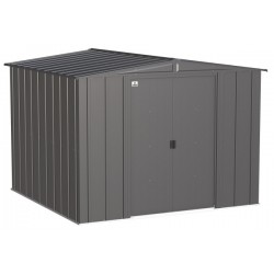 Arrow 8x8 Classic Steel Storage Shed Kit - Charcoal (CLG88CC)