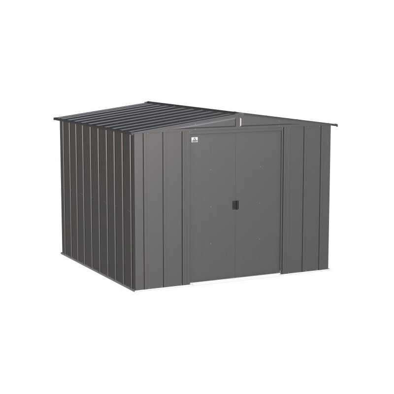 Arrow 8x8 Classic Steel Storage Shed Kit - Charcoal (CLG88CC)