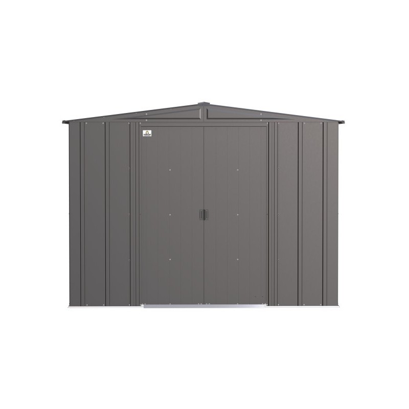 Arrow 8x8 Classic Steel Storage Shed Kit - Charcoal (CLG88CC)