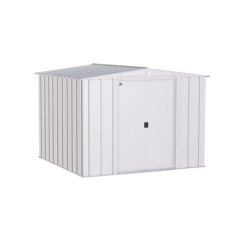 Arrow 8x8 Classic Steel Storage Shed Kit - Flute Grey (CLG88FG)