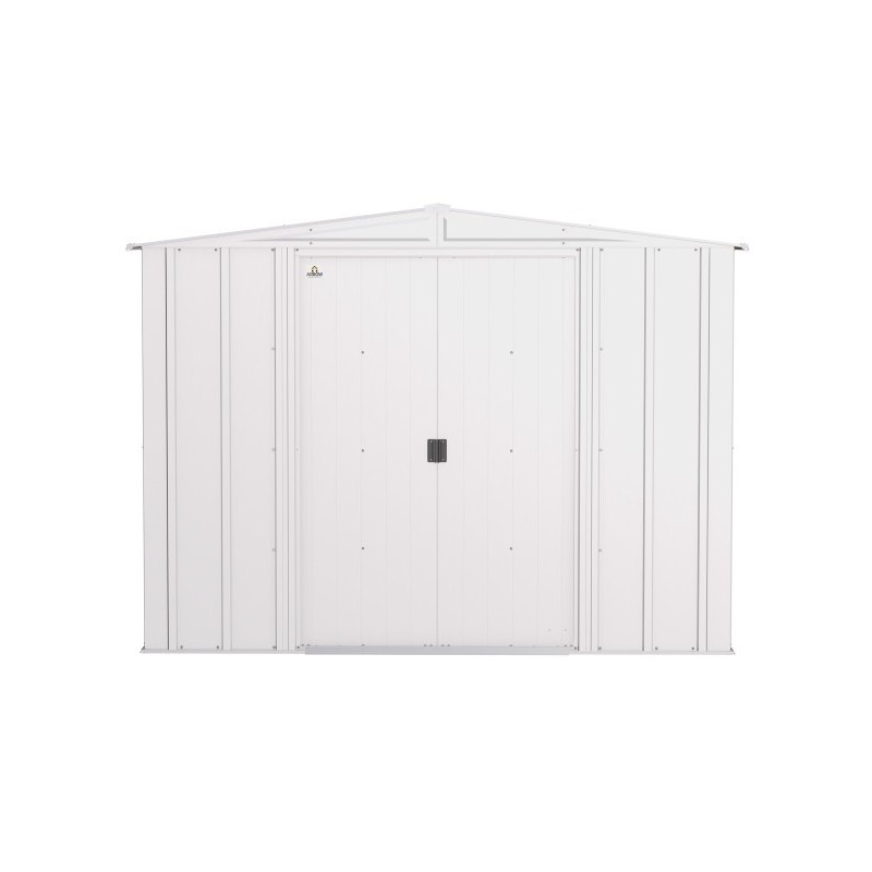 Arrow 8x8 Classic Steel Storage Shed Kit - Flute Grey (CLG88FG)