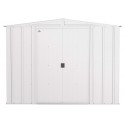 Arrow 8x8 Classic Steel Storage Shed Kit - Flute Grey (CLG88FG)