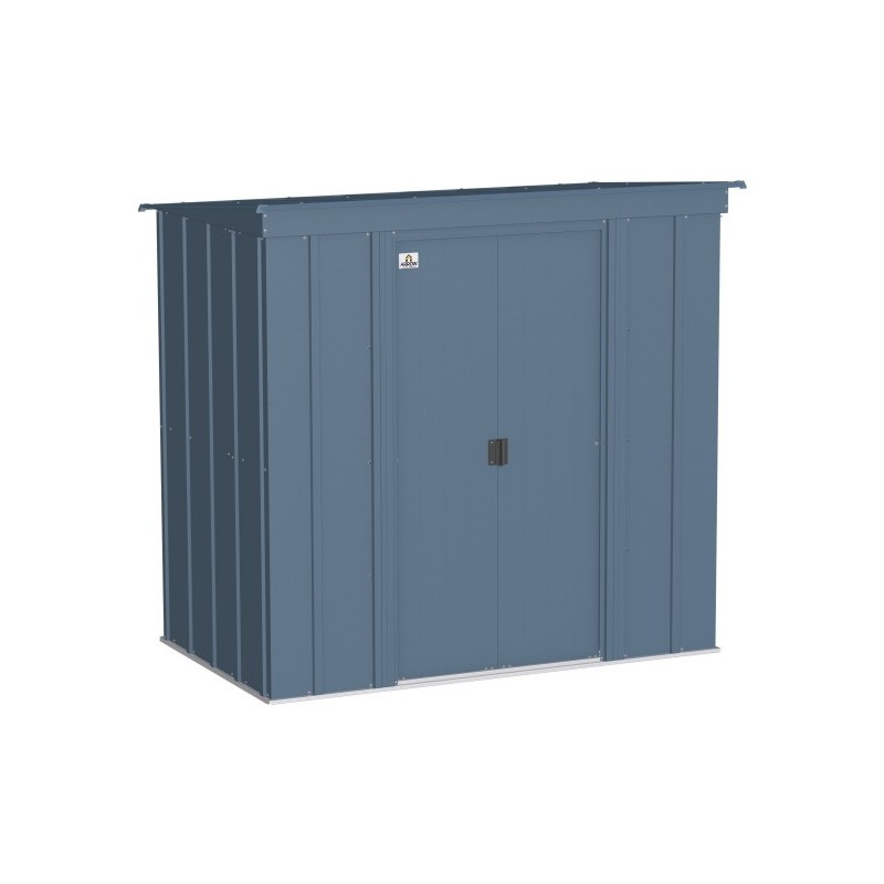 Arrow 6x4 Classic Steel Storage Shed Kit - Blue Grey (CLP64BG)