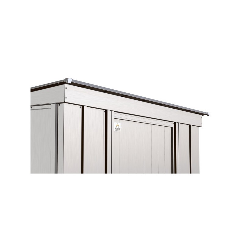 Arrow 6x4 Classic Steel Storage Shed Kit - Flute Grey (CLP64FG)