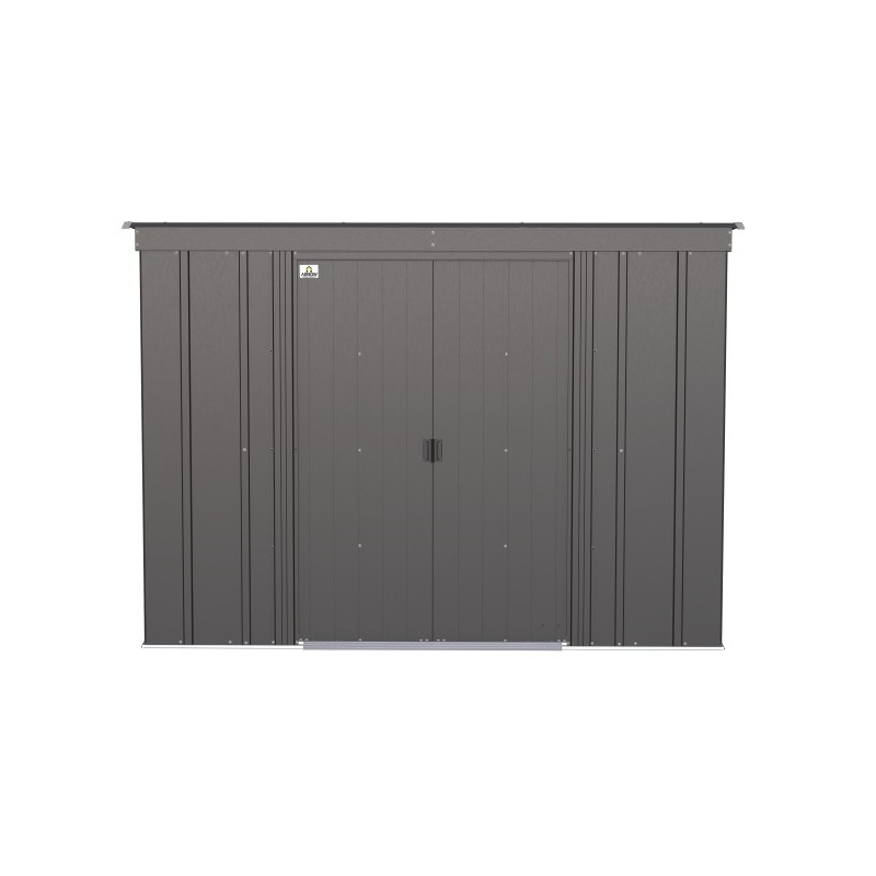 Arrow 8x4 Classic Steel Storage Shed Kit - Charcoal (CLP84CC)