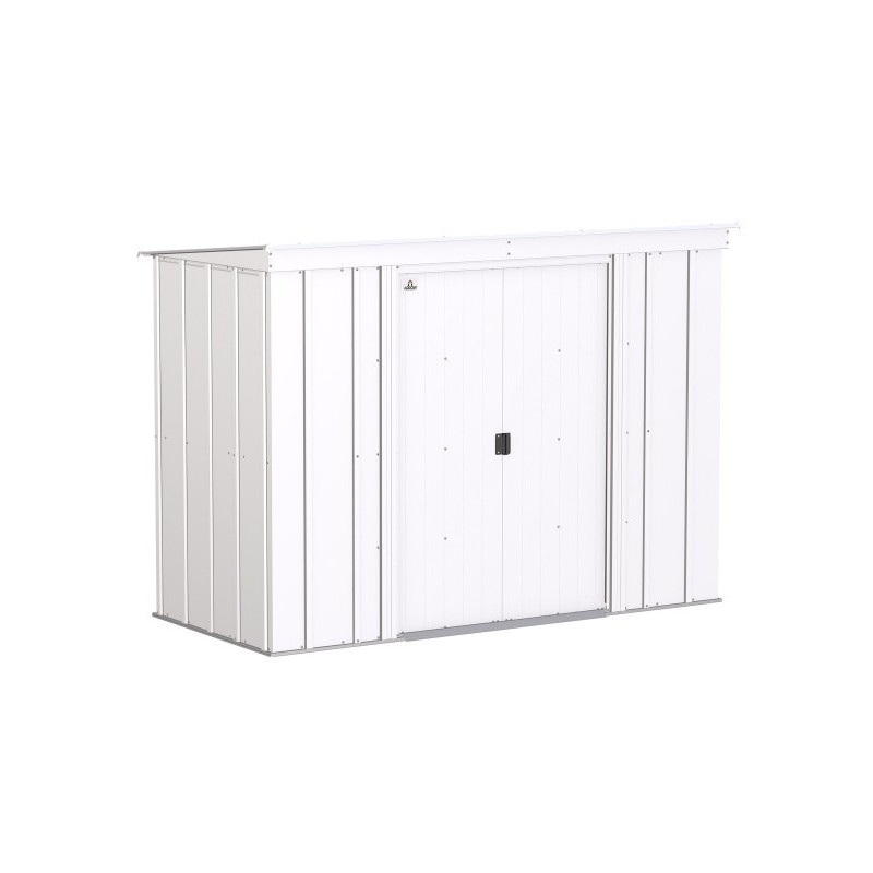 Arrow 8x4 Classic Steel Storage Shed Kit - Flute Grey (CLP84FG)