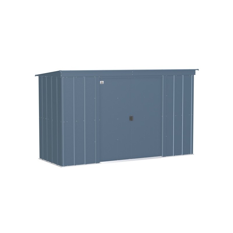 Arrow 10x4 Classic Steel Storage Shed Kit - Blue Grey (CLP104BG)
