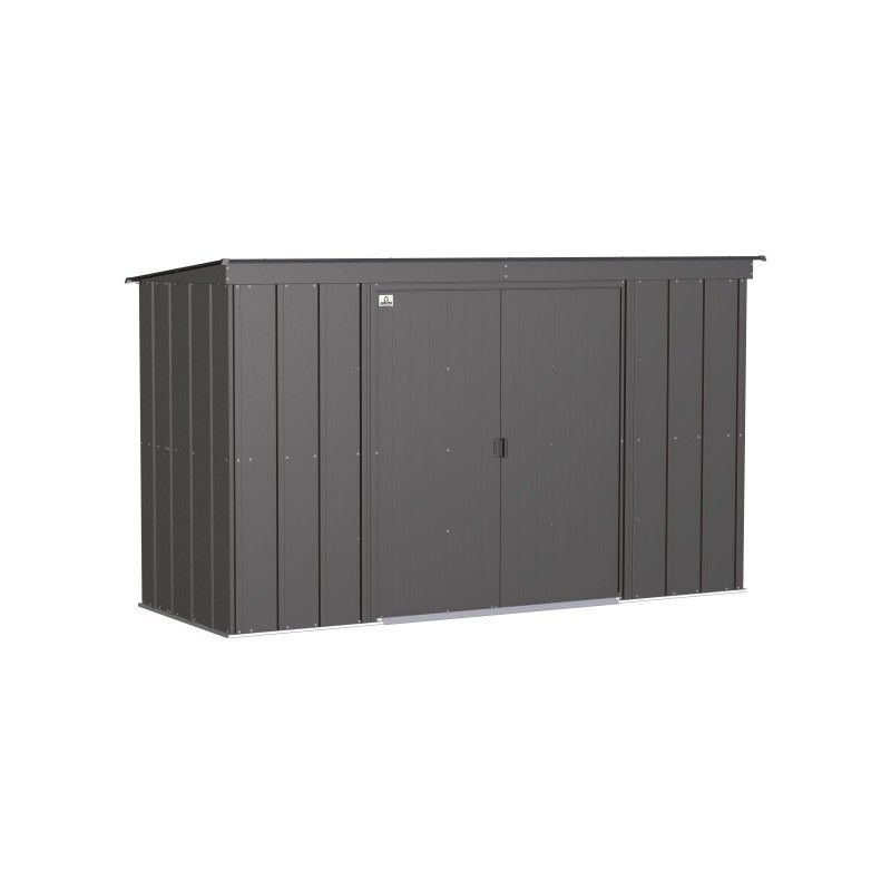 Arrow 10x4 Classic Steel Storage Shed Kit - Charcoal (CLP104CC)