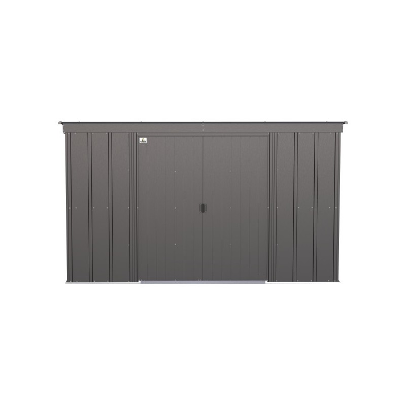 Arrow 10x4 Classic Steel Storage Shed Kit - Charcoal (CLP104CC)