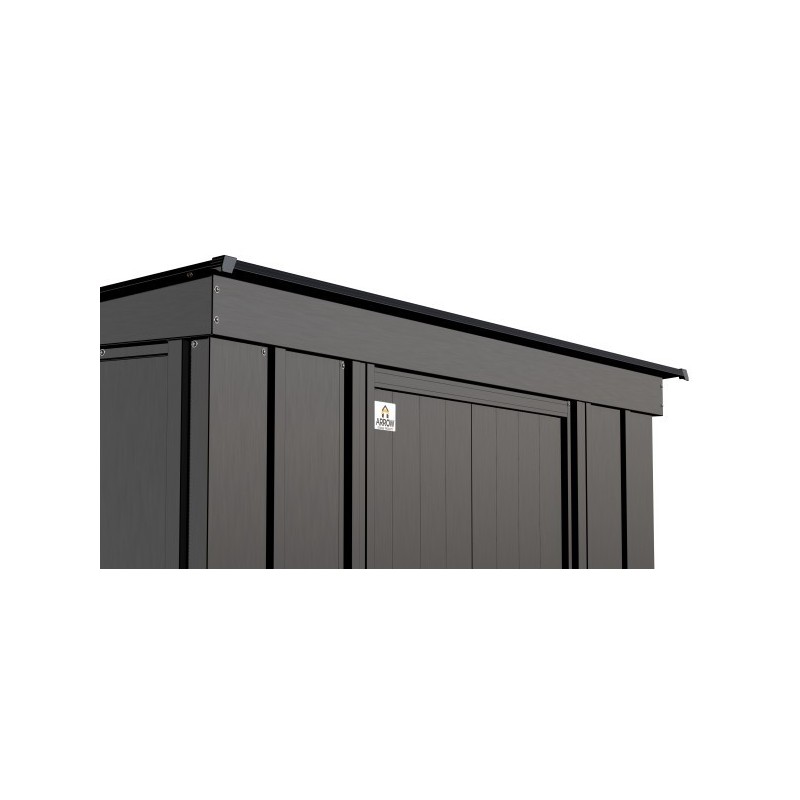 Arrow 10x4 Classic Steel Storage Shed Kit - Charcoal (CLP104CC)