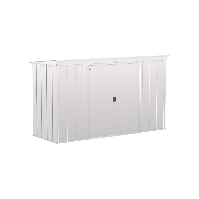 Arrow 10x4 Classic Steel Storage Shed Kit - Flute Grey (CLP104FG)