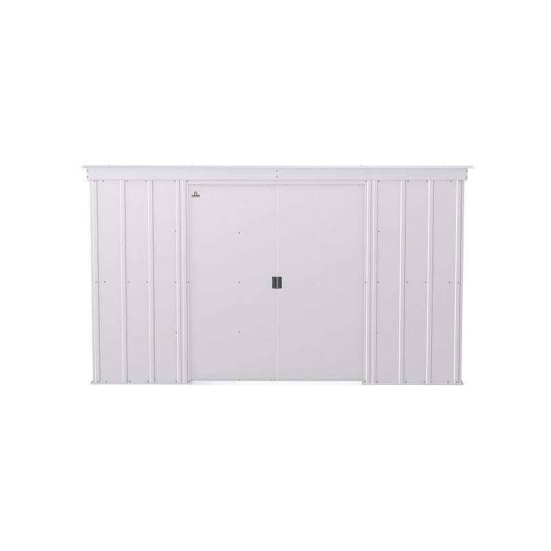 Arrow 10x4 Classic Steel Storage Shed Kit - Flute Grey (CLP104FG)