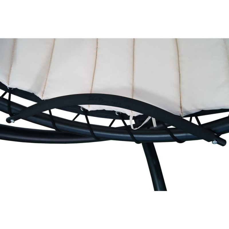 Blue Wave Hanging Lounge w/ Shade Canopy - Canvas Beige (NU3215)