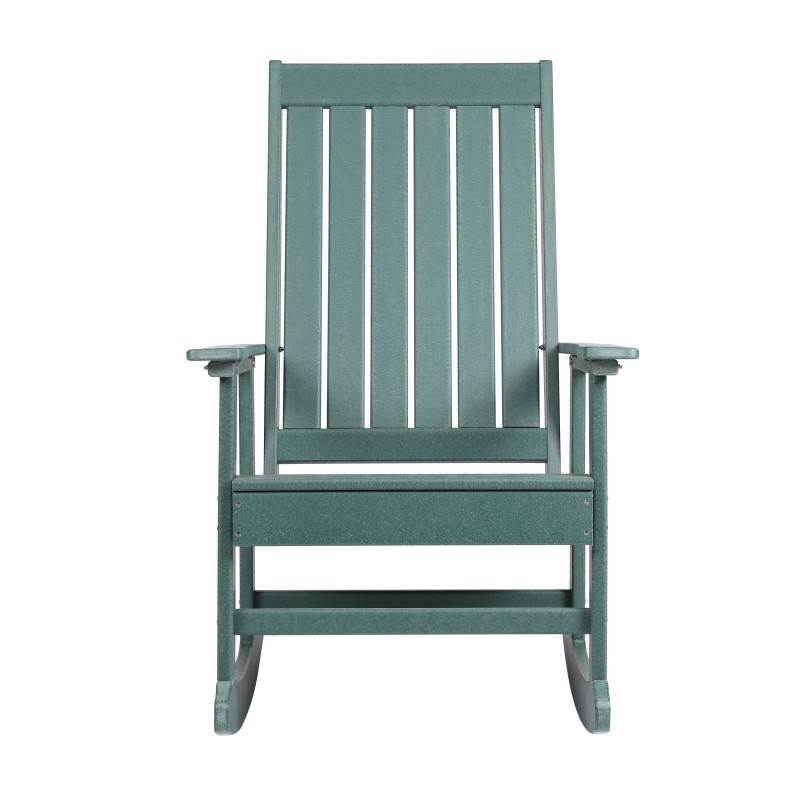 Blue Wave Ez-Care Tek-Wood Adirondack Rocker Chair - Hunter Green (NU6916)