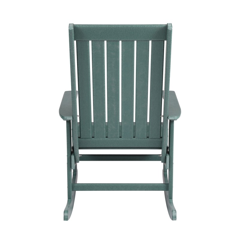 Blue Wave Ez-Care Tek-Wood Adirondack Rocker Chair - Hunter Green (NU6916)