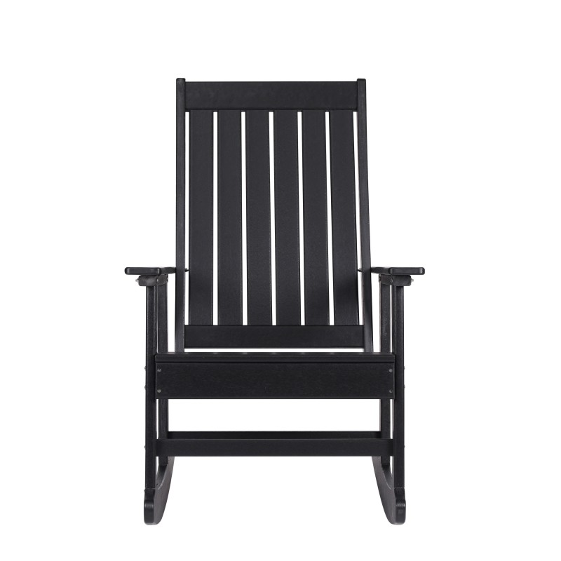 Blue Wave Ez-Care Tek-Wood Adirondack Rocker Chair - Black (NU6914)