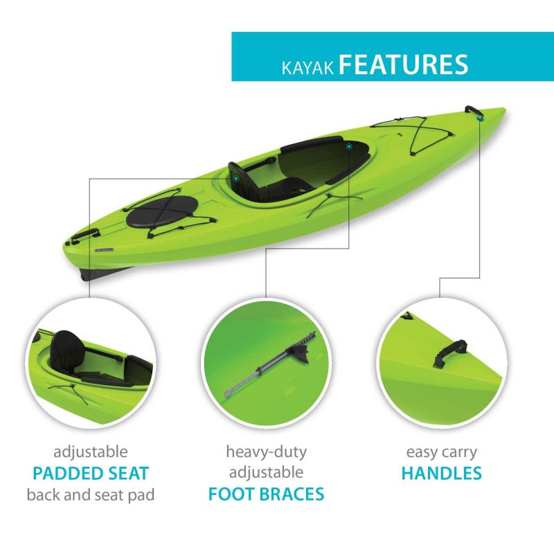 Lifetime Revel 103 Lifetime Revel 103 Sit-In Kayak  - Lime Green (90766) Sit-In Kayak  - Lime Green (90766)