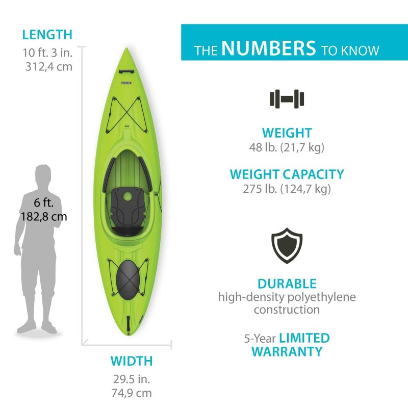 Lifetime Revel 103 Lifetime Revel 103 Sit-In Kayak  - Lime Green (90766) Sit-In Kayak  - Lime Green (90766)
