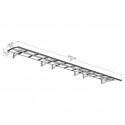 Palram 6690 Amsterdam Door Canopy Awning Kit (HG9578)