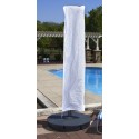  Square Santorini II Cantilever Umbrella - Sunbrella Acrylic Stone (NU6185)