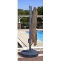  Square Santorini II Cantilever Umbrella - Sunbrella Acrylic Stone (NU6185)