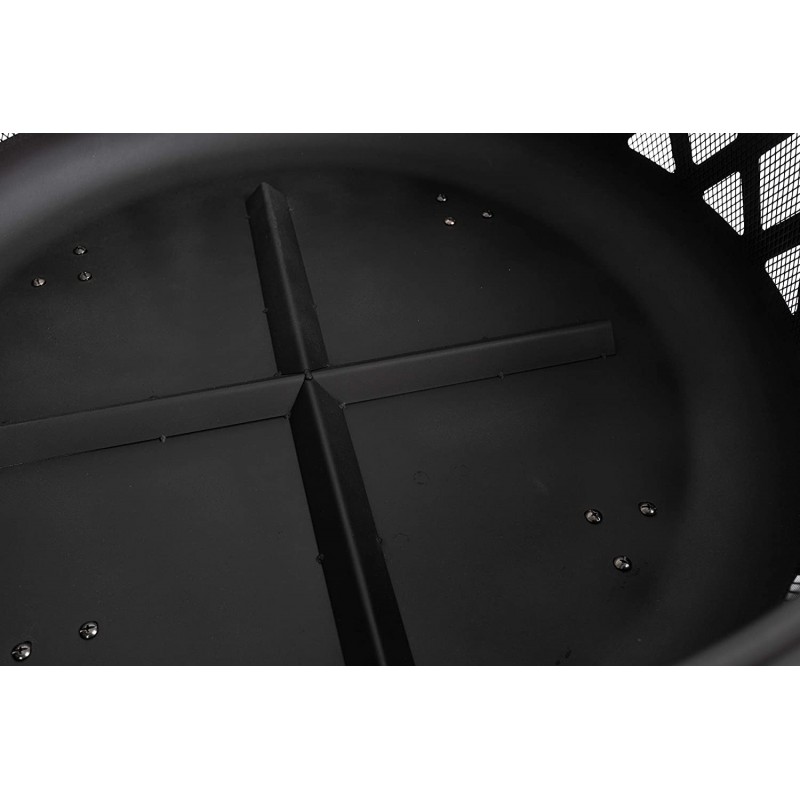 Pleasant Hearth Traverse Fire Pit - Black (OFW888R)