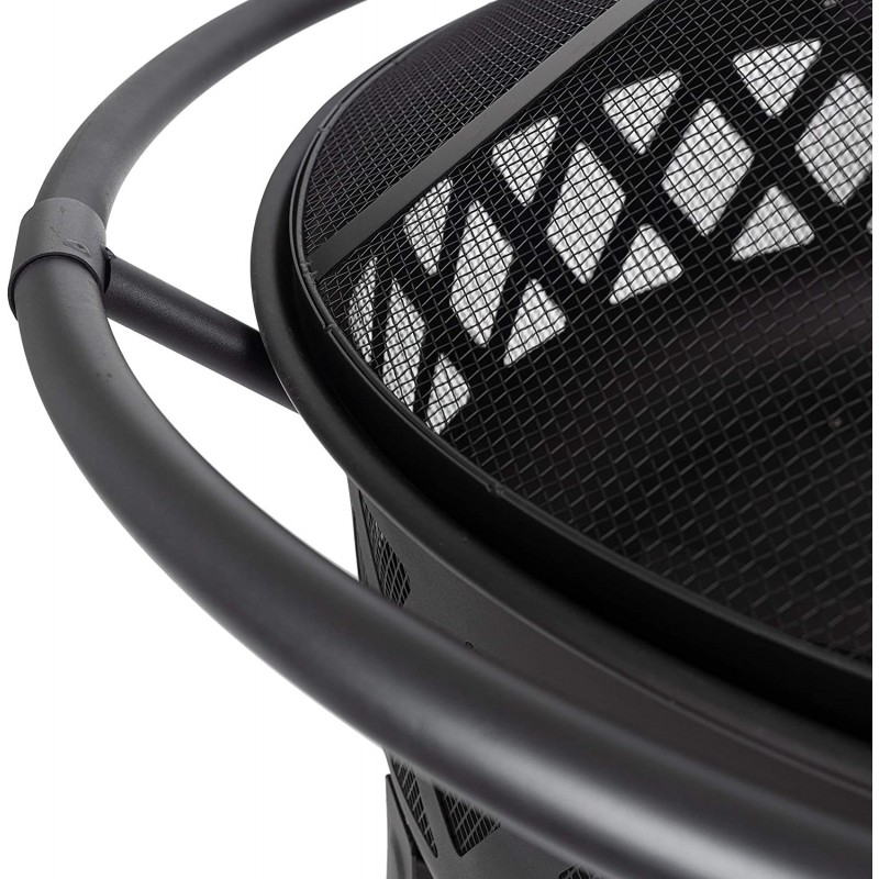 Pleasant Hearth Traverse Fire Pit - Black (OFW888R)