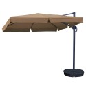  Square Santorini II Cantilever Umbrella - Sunbrella Acrylic Stone (NU6185)
