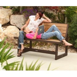 Lifetime Faux Wood Convertible Bench 60054