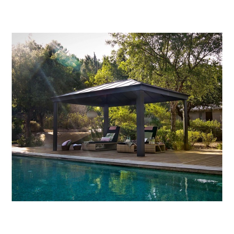 Palram Dallas 6100 Gazebo Kit - Gray (HG9148)