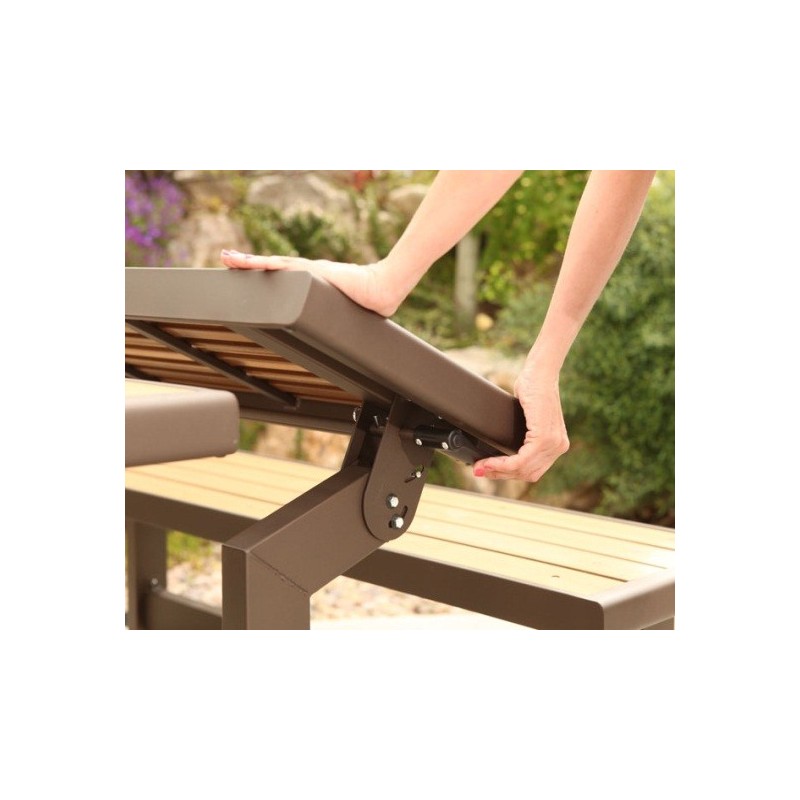 Lifetime Faux Wood Convertible Bench 60054