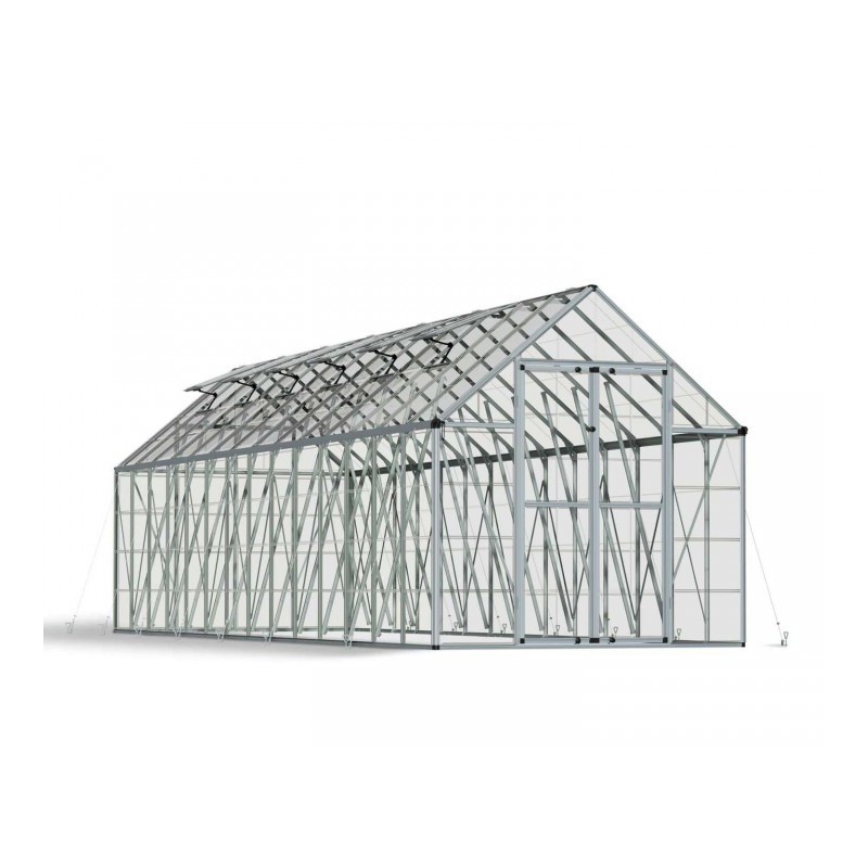 Palram 8x28 Snap & Grow Hobby Greenhouse Kit - Silver (HG8028)