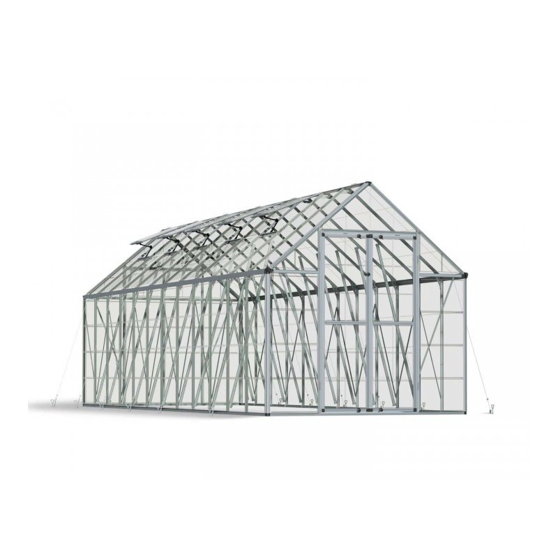Palram 8x24 Snap & Grow Hobby Greenhouse Kit - Silver (HG8024)