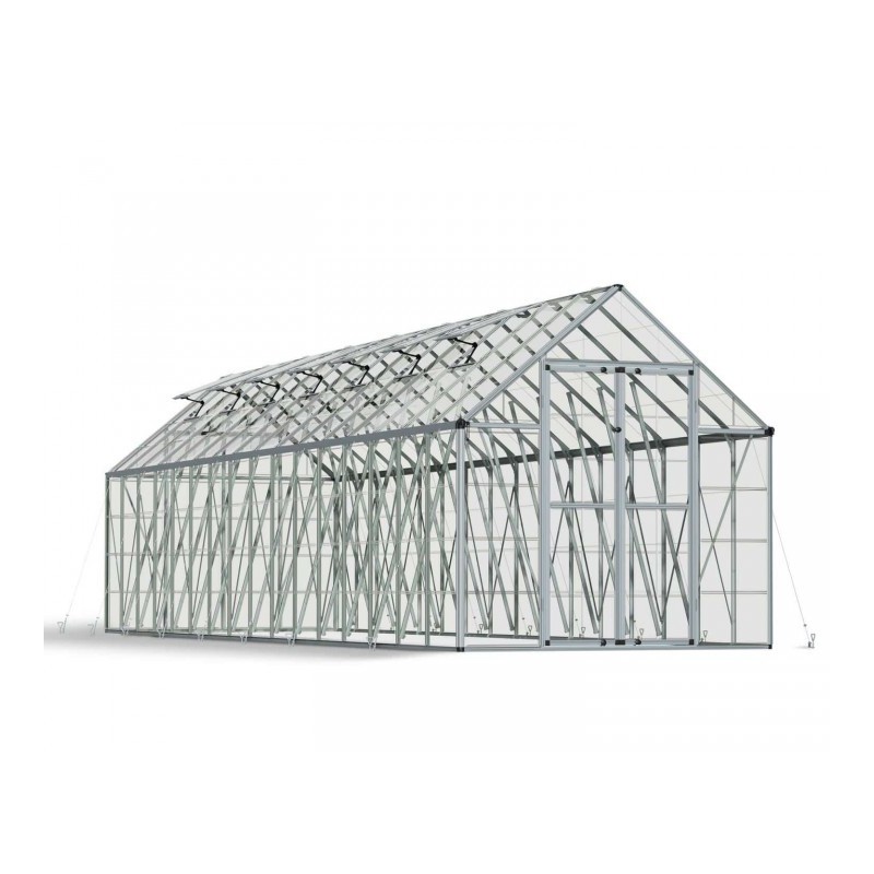 Palram 8x32 Snap & Grow Hobby Greenhouse Kit - Silver (HG8032)