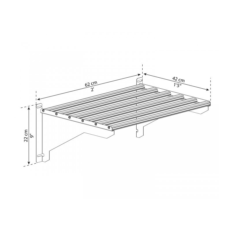 Palram 4-Pack Heavy-Duty Greenhouse Shelf Kit (HG2003)