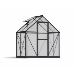 Palram - Canopia 6x4 Mythos Greenhouse Kit - Gray (HG5005Y)