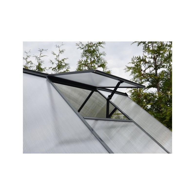 Palram - Canopia 6x4 Mythos Greenhouse Kit - Gray (HG5005Y)