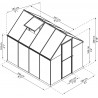Palram - Canopia 6x8 Mythos Hobby Greenhouse Kit - Gray (HG5008Y) Palram - Canopia 6x8 Mythos Hobby Greenhouse Kit - Gray (HG5008Y)