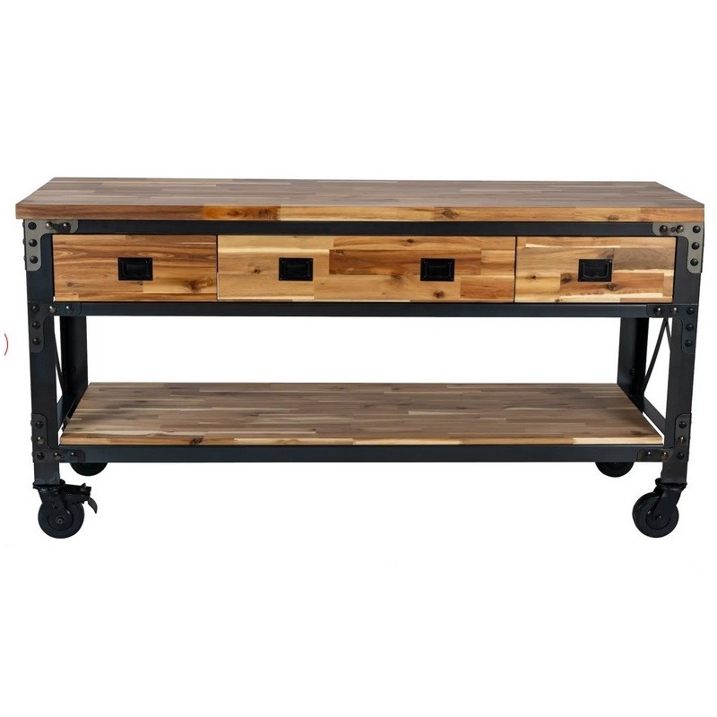 Duramax Darby 72 in. Kitchen Island Desk with Drawers (68051)