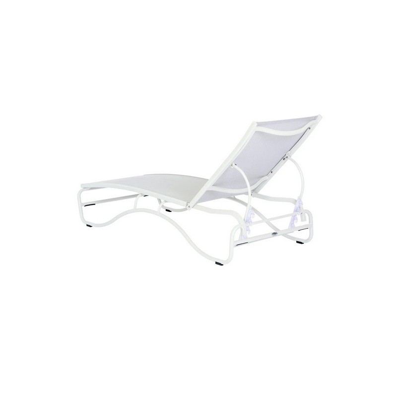 Duramax Corsica 5-Position White Lounger (68071)