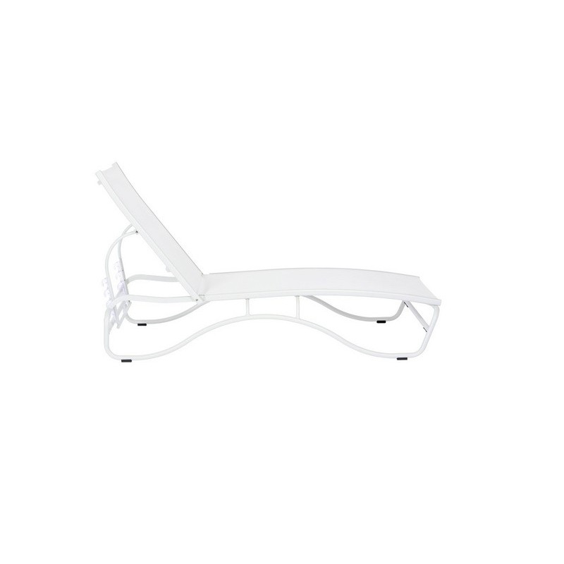 Duramax Corsica 5-Position White Lounger (68071)