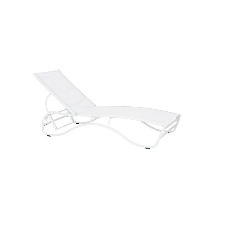 Duramax Corsica 5-Position White Lounger (68071)