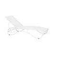 Duramax Corsica 5-Position White Lounger (68071)