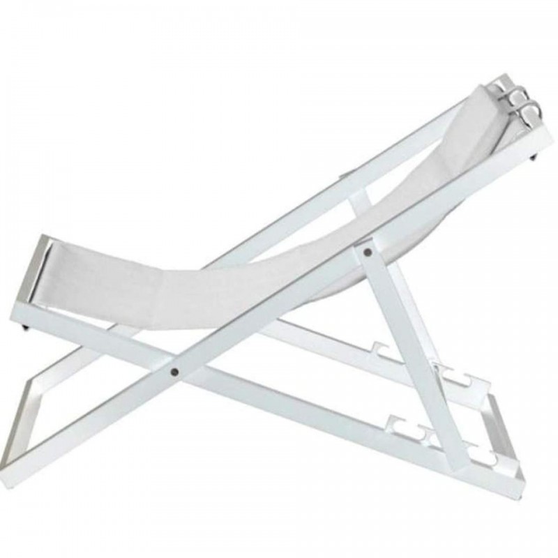 Duramax Newport 3-Position White Lounger (68072)