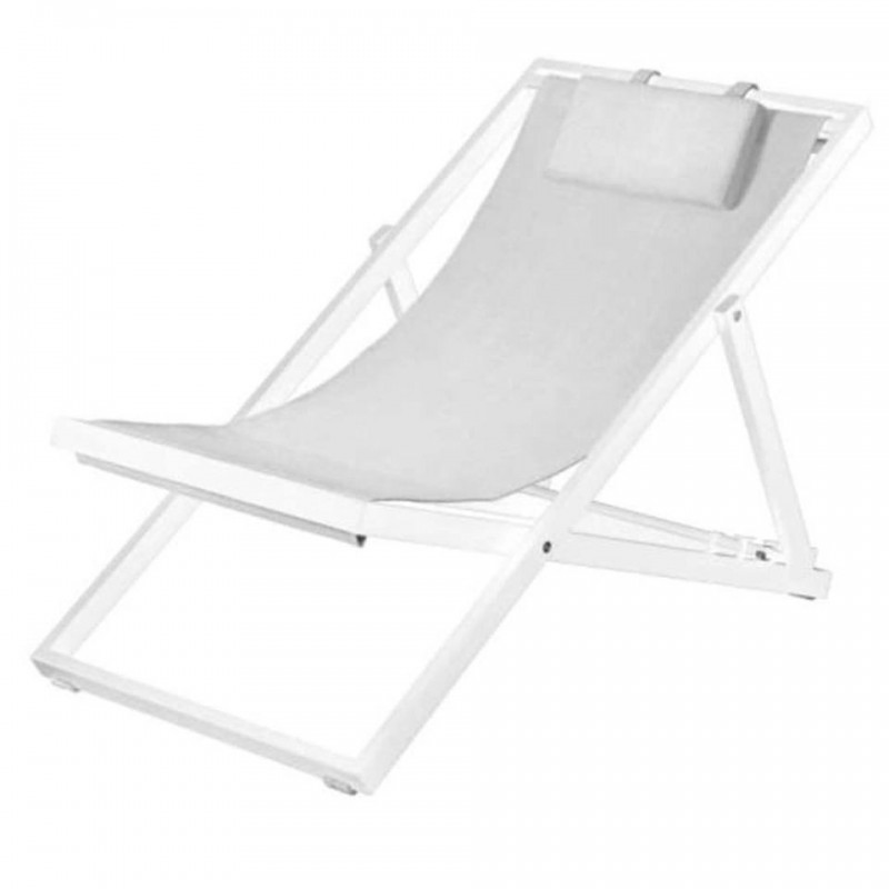 Duramax Newport 3-Position White Lounger (68072)